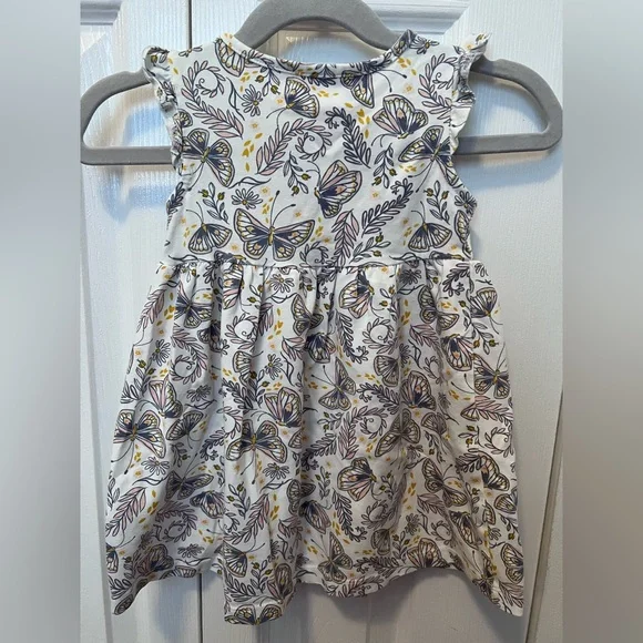 Tommy Bahama Kids Dress with Butterfly and Leaf Print - Picture 2 of 4